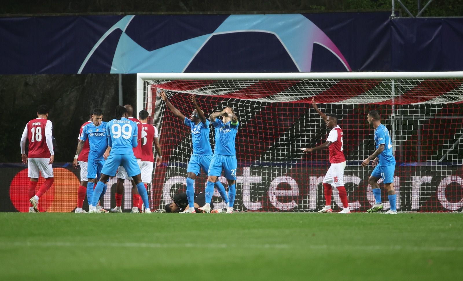 Ver: SC Braga x Napoli, Todos os golos em Direto