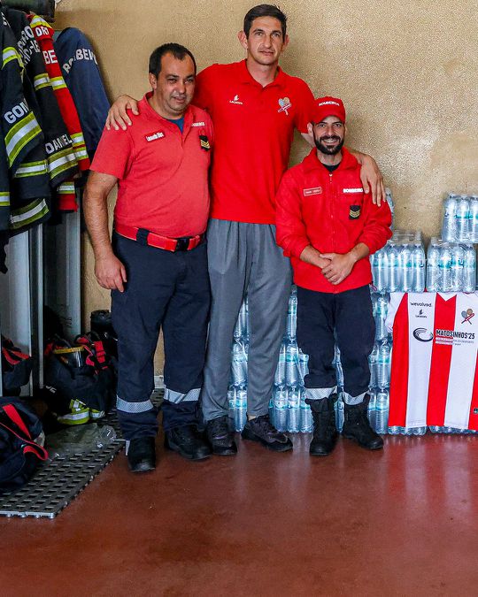 Leixões em ação solidária com os bombeiros da região