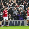 Bruno Fernandes festeja 100.º golo pelo Manchester United