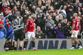 Bruno Fernandes festeja 100.º golo pelo Manchester United