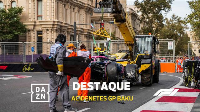 Pista de corrida ou de gelo? Cinco acidentes na qualificação em Baku