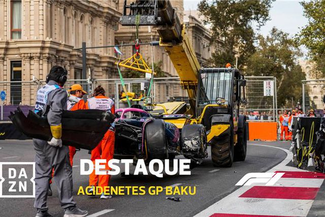 Pista de corrida ou de gelo? Cinco acidentes na qualificação em Baku