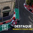 É Baku, mas Hamilton e Lawson parecem estar em Tóquio... drift