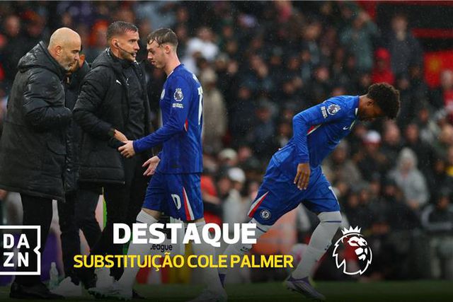 Palmer não ficou satisfeito com a substituição e a reação diz tudo