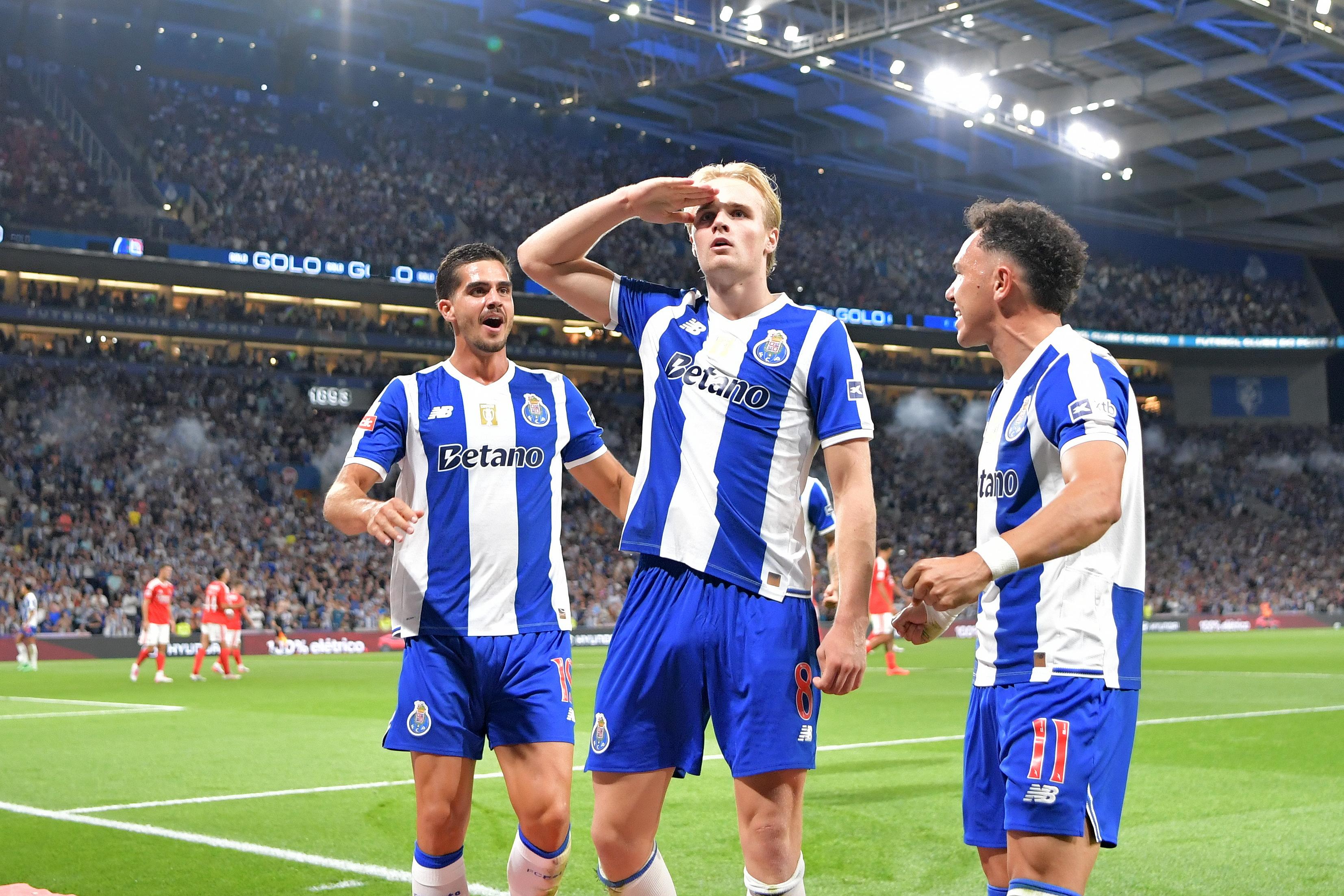 Froholdt a festejar no FC Porto-Benfica - Foto: Kapta + / Catarina Morais e Rogério Ferreira