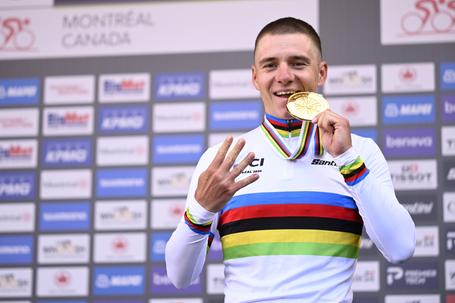 Remco Evenepoel dominou do principio ao fim em Montreal    Fotografia Imago