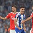 Gabri Veiga a festejar a expulsão de Lenglet no FC Porto-Benfica - Foto: Kapta + / Catarina Morais e Rogério Ferreira