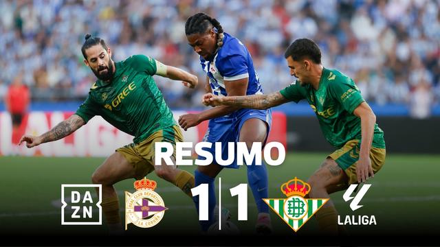 Desilusão para o Betis a dois jogos de receber o FC Porto (resumo)