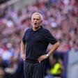 José Mourinho, treinador do Real Madrid, no dérbi no Metropolitano