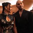 Kim Kardashian e Lewis Hamilton na inauguração do Lucas Museum of Narrative Art, em Los Angeles