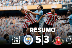 Manchester City acelera para a liderança num jogo de loucos (resumo)