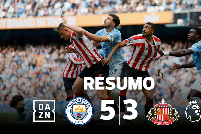 Manchester City acelera para a liderança num jogo de loucos (resumo)