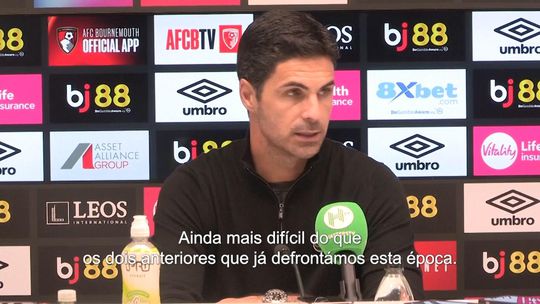 Arteta 'irritado': «Jogar com 10 homens a este nível é uma tarefa impossível»