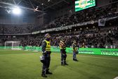 Autoridades atentas ao que se passa nas bancadas do Hammarby-Djurgarden
