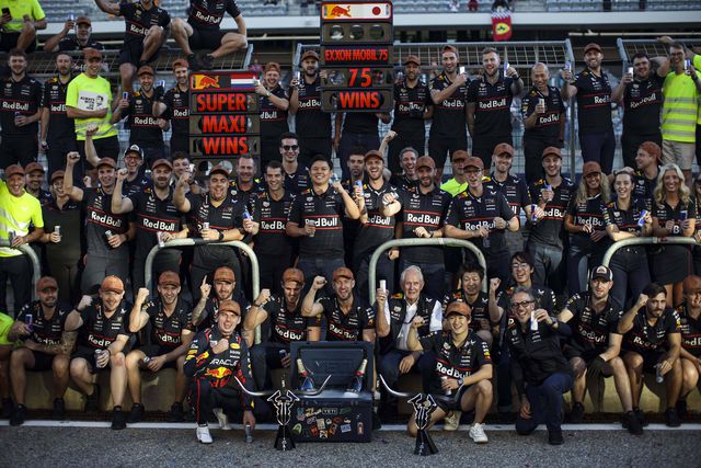 A equipa da Red Bull depois da vitória em Austin (IMAGO)