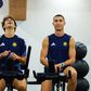 Cristiano Ronaldo ao lado de João Félix na recuperação do jogo com o Al Fateh - Foto: Al Nassr