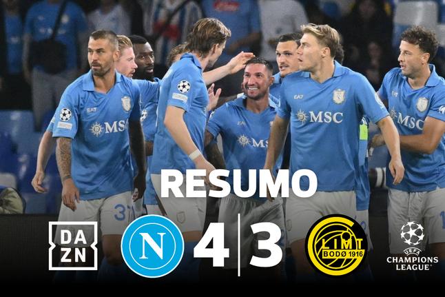 Nápoles teve uma festa de golos antes de jogar com o FC Porto (resumo)