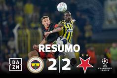 Assistência de ex-Benfica e uma oferta: Fenerbahçe deixa-se empatar perto do fim (resumo)
