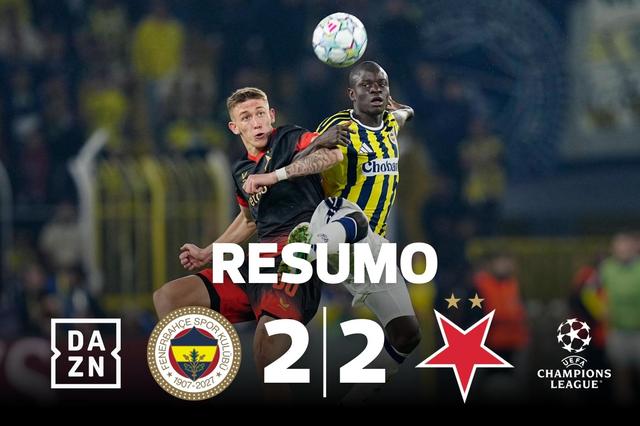 Assistência de ex-Benfica e uma oferta: Fenerbahçe deixa-se empatar perto do fim (resumo)