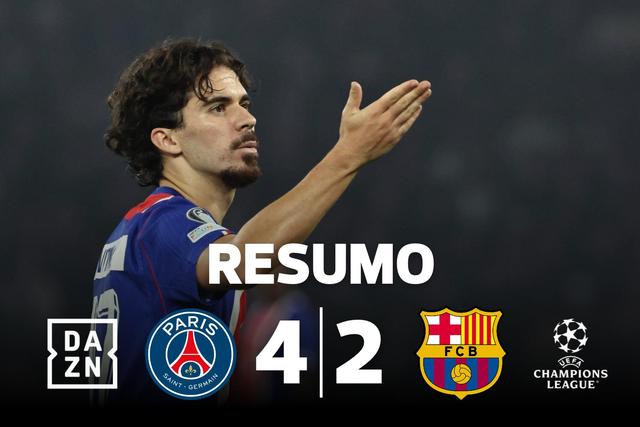 PSG mostra ao Barcelona quem manda na Europa (resumo)