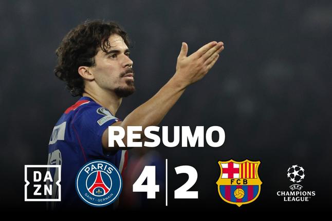 PSG mostra ao Barcelona quem manda na Europa (resumo)