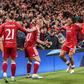 Festejos do Liverpool diante do Villarreal