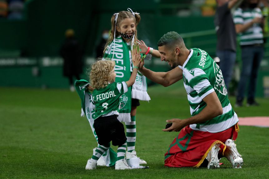 Zouhair Feddal foi campeão pelo Sporting em 2020/21