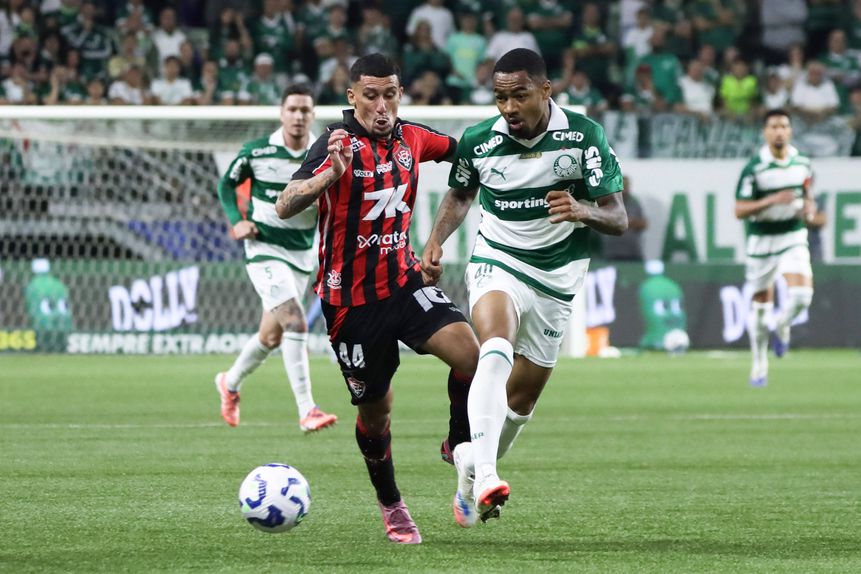 O Palmeiras empatou na receção ao Vitória