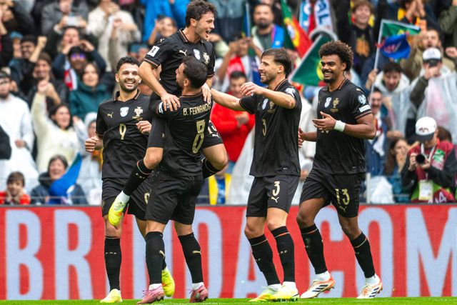 João Neves e Bruno Fernandes, com três golos cada, foram os maiores obreiros da goleada à Arménia, que carimbou o apuramento para o Mundial - Foto: IMAGO
