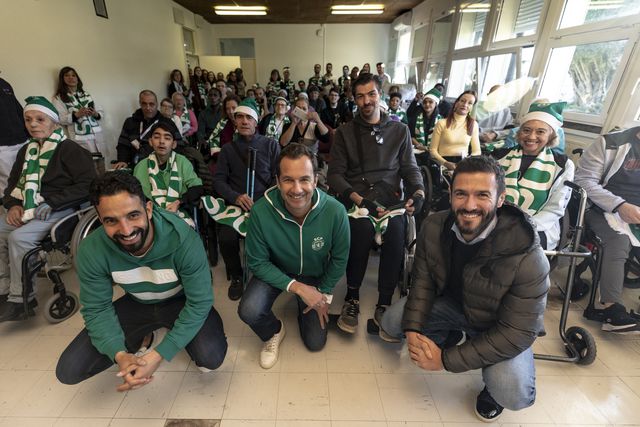 Leão solidário em Alcoitão