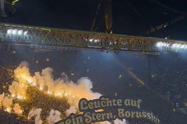 Espetacular: adeptos do Dortmund celebraram aniversário do clube