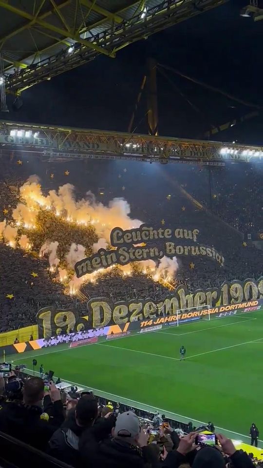 Espetacular: adeptos do Dortmund celebraram aniversário do clube