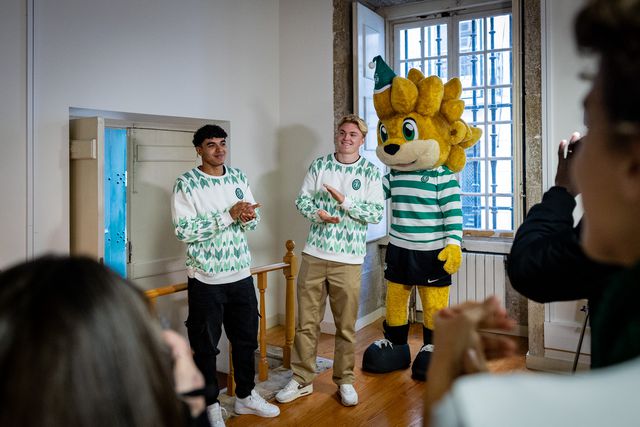 Harder e João Simões em ação solidária da Fundação Sporting