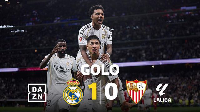 Bellingham foi lá a cima colocar o Real Madrid a vencer