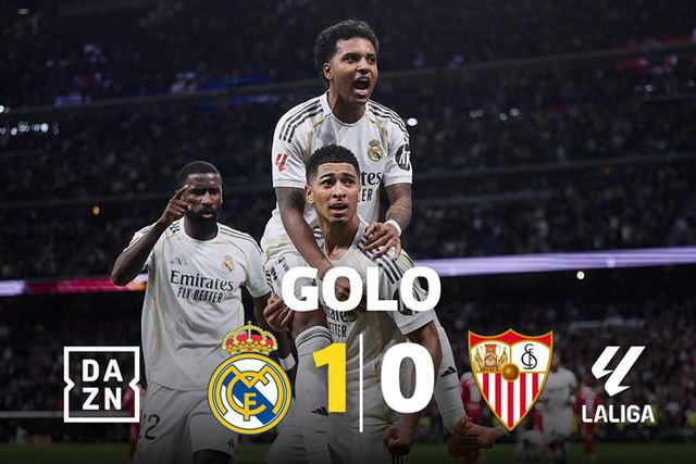 Bellingham foi lá a cima colocar o Real Madrid a vencer