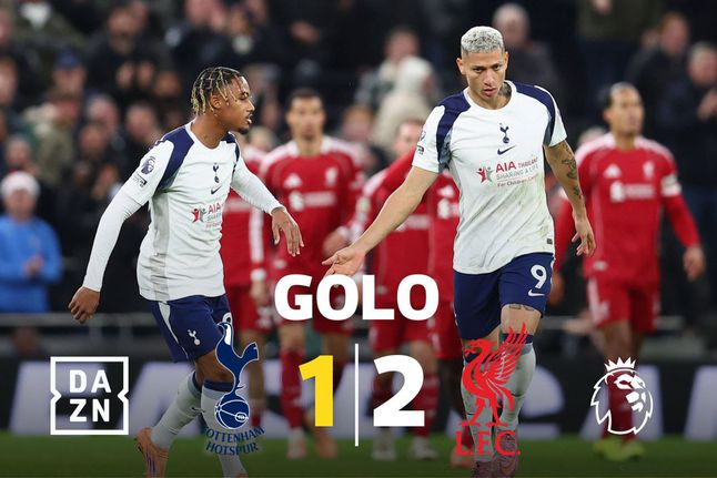 Golo do 'Pombo' faz o Tottenham sonhar