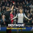 Entrada duríssima de Xavi Simons deixa o Tottenham com menos um (vídeo)