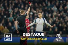 Entrada duríssima de Xavi Simons deixa o Tottenham com menos um (vídeo)