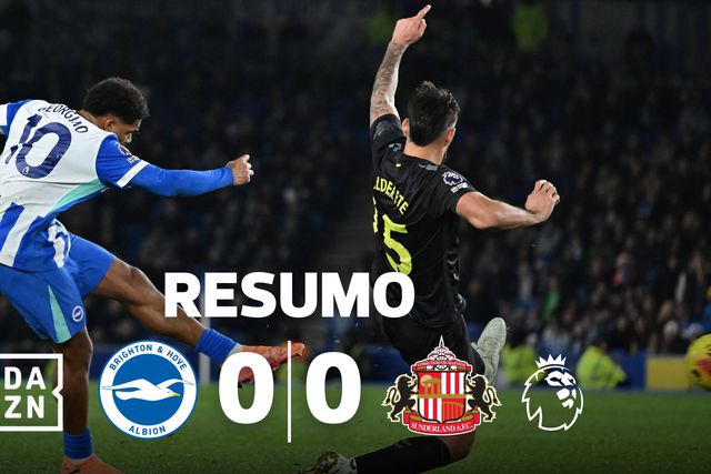 O resumo do primeiro duelo de sempre entre Brighton e Sunderland na Premier League