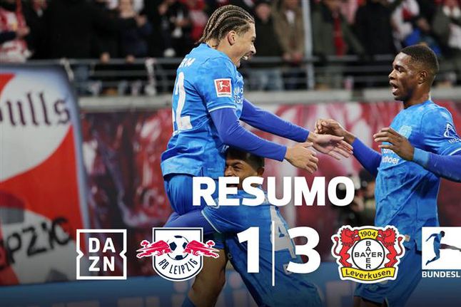 Leipzig começou bem, mas Leverkusen riu por último (resumo)