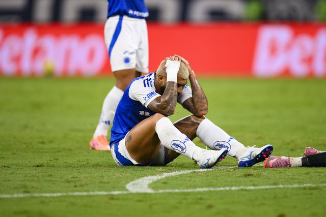 Gabriel Barbosa reage à eliminação do Cruzeiro (IMAGO)