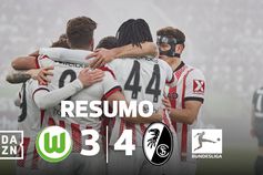 Wolfsburgo derrotado em casa em jogo com sete golos (resumo)