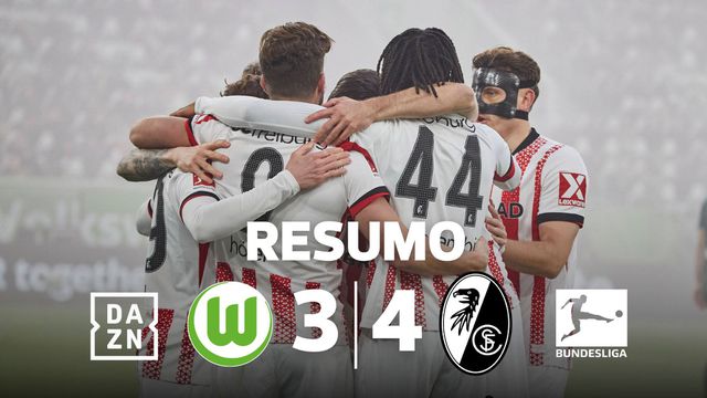 Wolfsburgo derrotado em casa em jogo com sete golos (resumo)