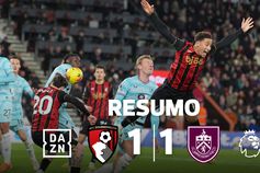 Ex-Sporting assiste no empate do Burnley (resumo)