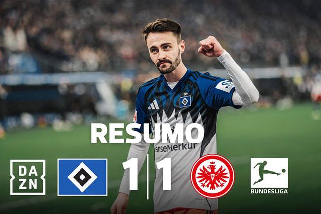 Golo anulado a Fábio Vieira no empate do Hamburgo (resumo)