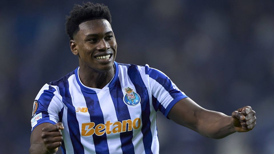 FC Porto-Midtjylland; UEFA Europa League 2024 25 Samu celebrates after scoring his team s second goal at Estadio Do Dragao in Porto, Portugal, on December 12, 2024.