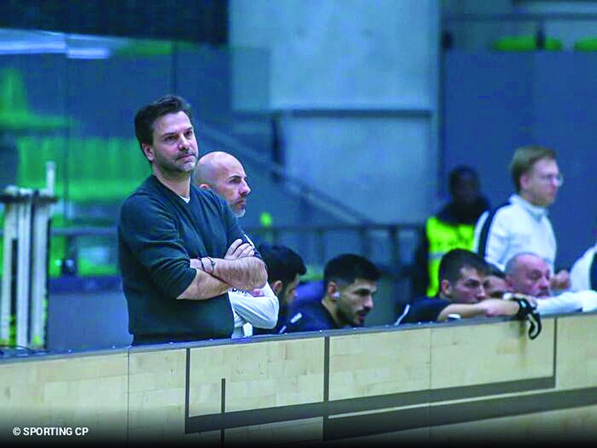 Edo Bosch, treinador de hóquei em patins do Sporting