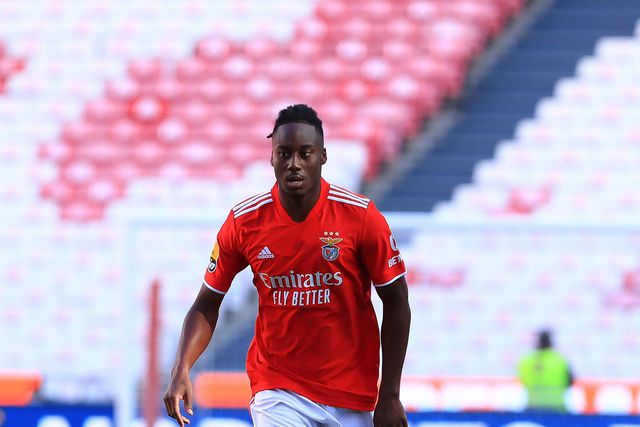 Meité, médio francês em ação na pré-época do Benfica