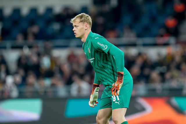 Com Matheus castigado, Lukas Hornicek vai ser o dono da baliza do SC Braga no duelo europeu com o Union St. Gilloise