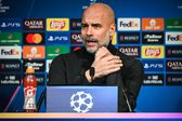 Pep Guardiola, treinador do Manchester City, em conferência de imprensa